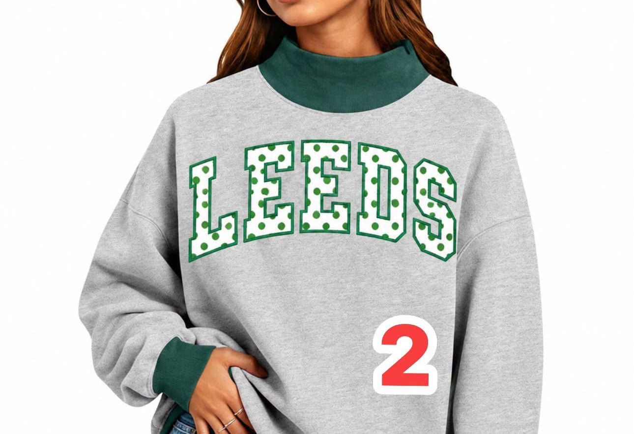 Leeds #2 mock neck sweatshirt