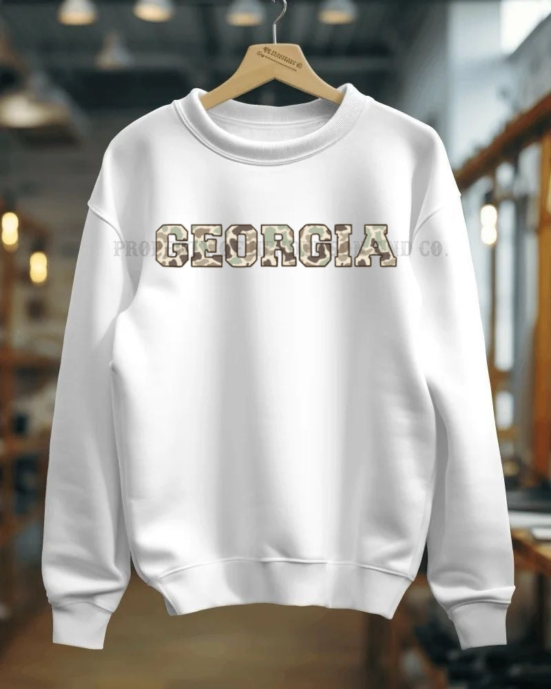"Georgia" Camo Sweatshirt
