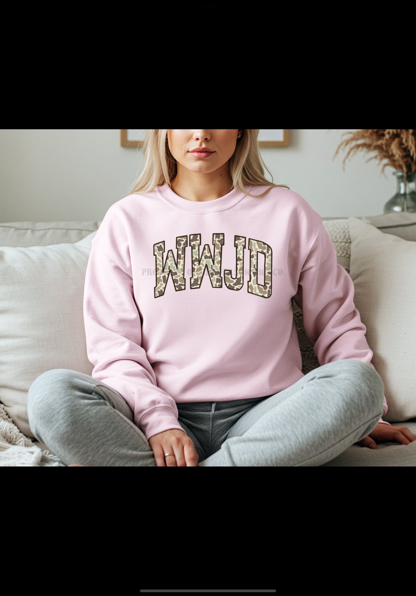 WWJD Camo Sweatshirt