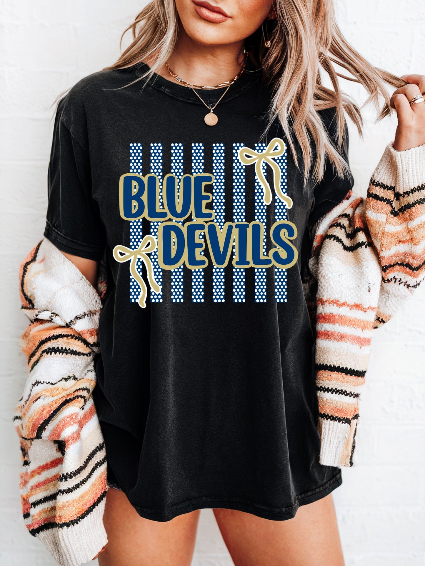 Blue Devil Bow Tee