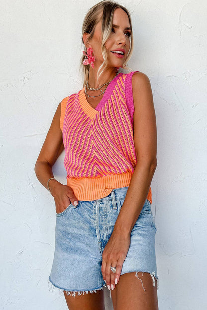 Strawberry Pink Sweater Vest