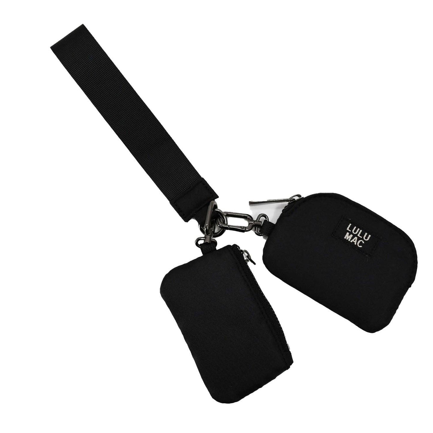 Black/Black Lulu Mac Pouch Wristlet