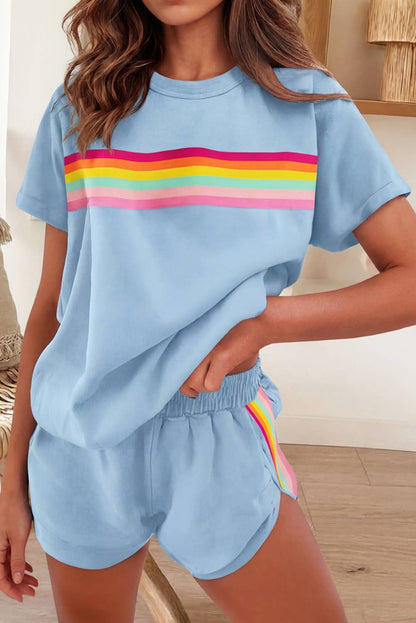 Vibrant Striped shorts