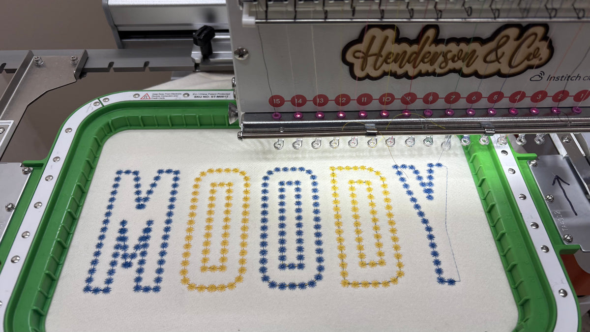 Moody embroidery sweatshirt