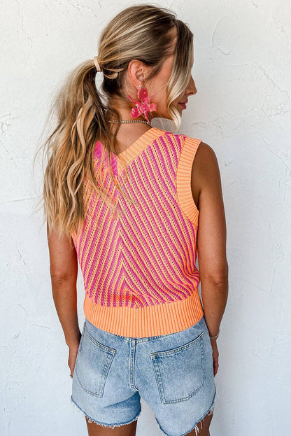 Strawberry Pink Sweater Vest