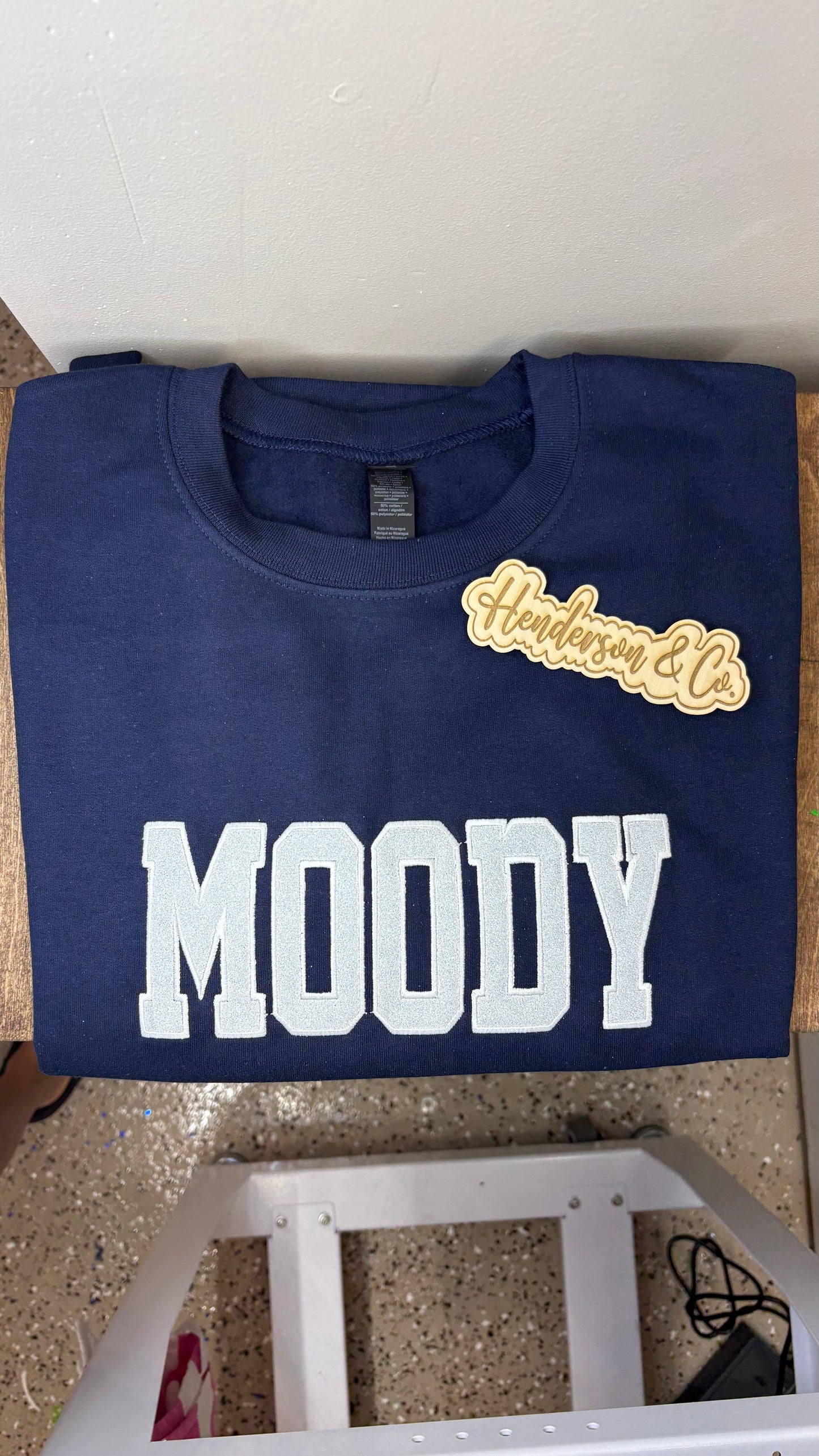 Moody glitter appliqué Sweatshirt