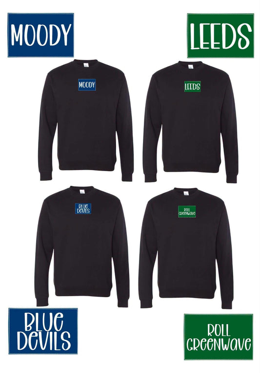 Tag sweatshirts