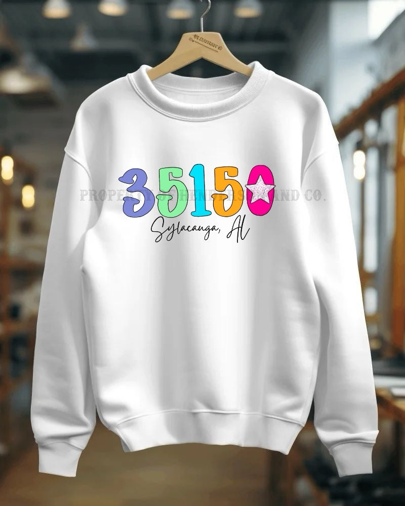 Zip code Long Sleeve Sweatshirt