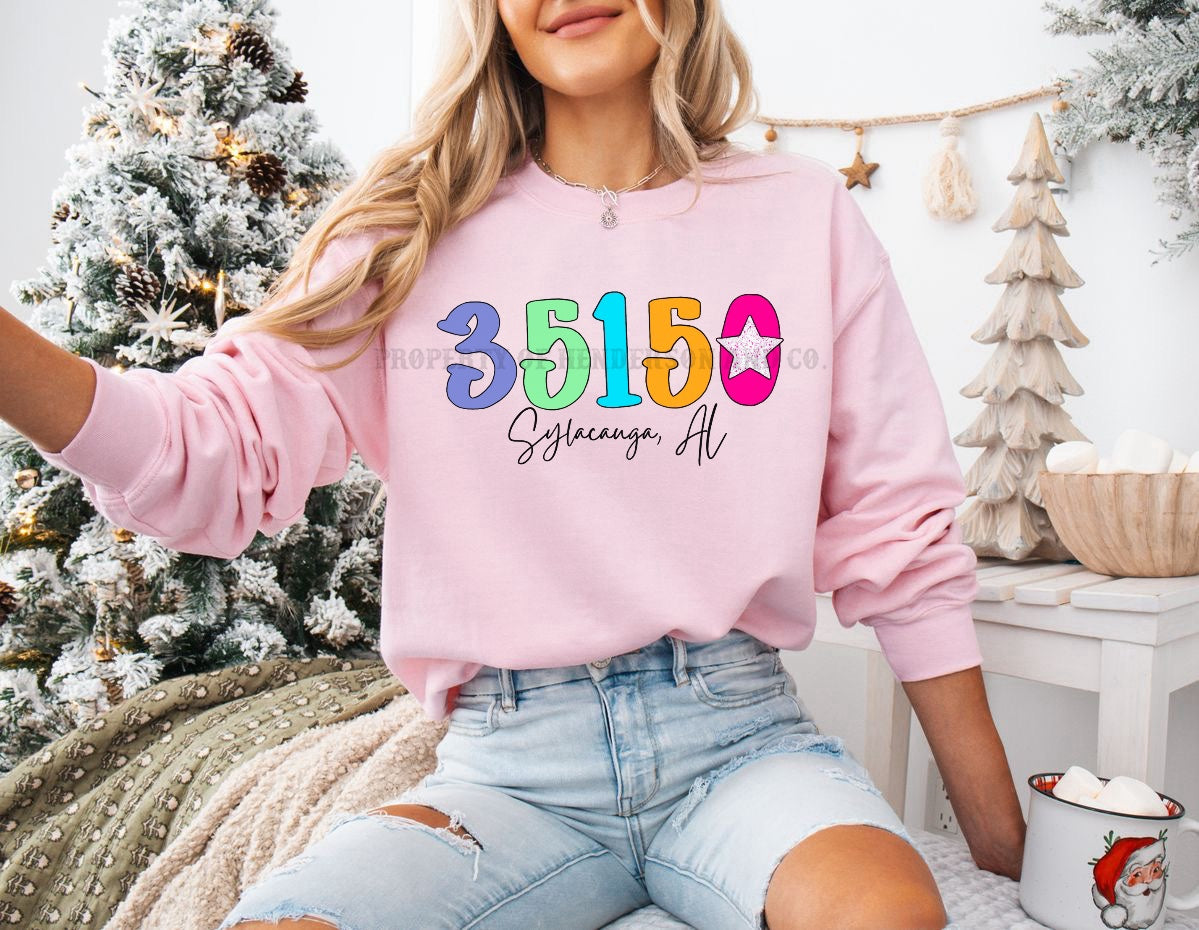 Zip code Long Sleeve Sweatshirt