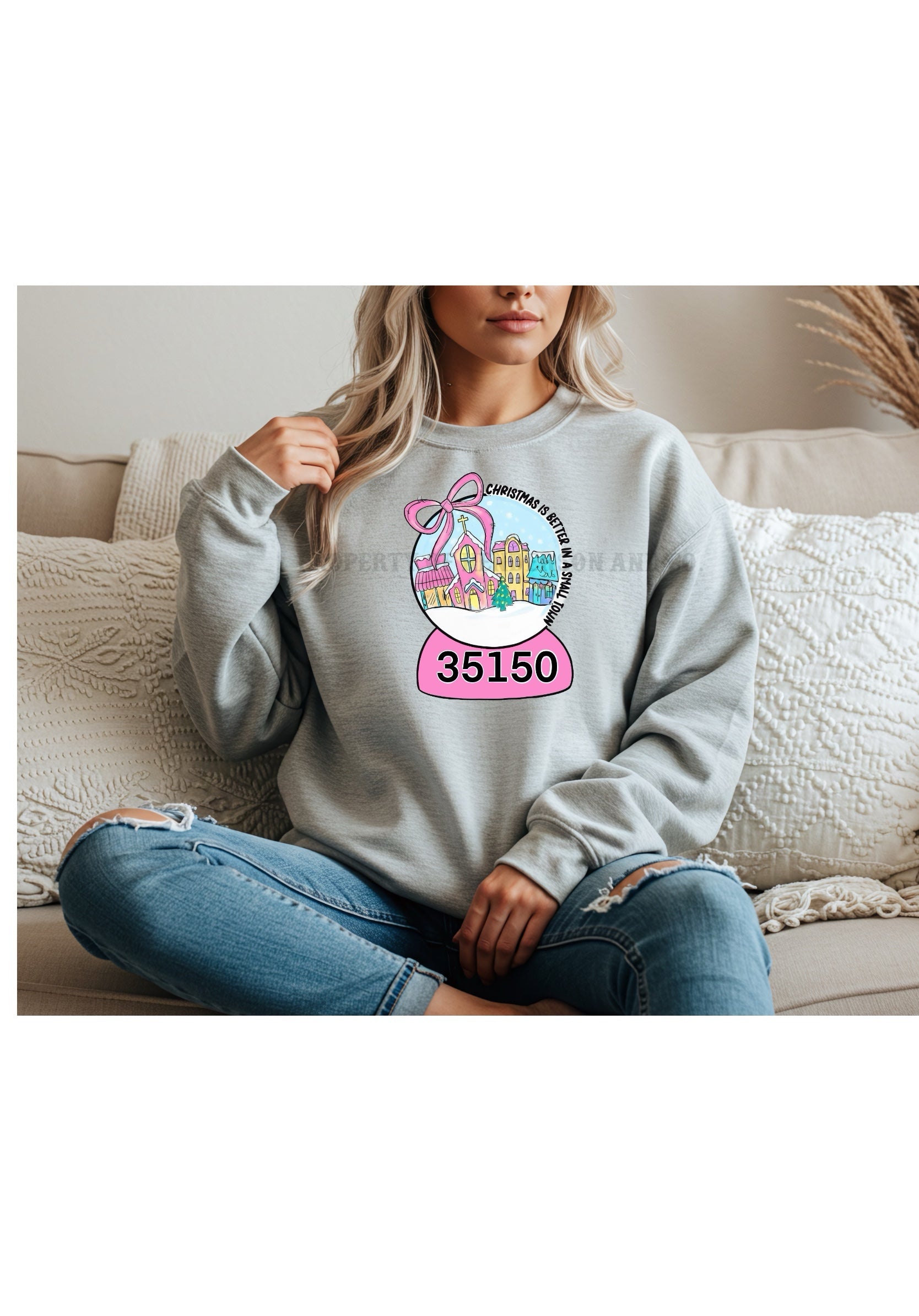 Christmas Zip Code Sweatshirt