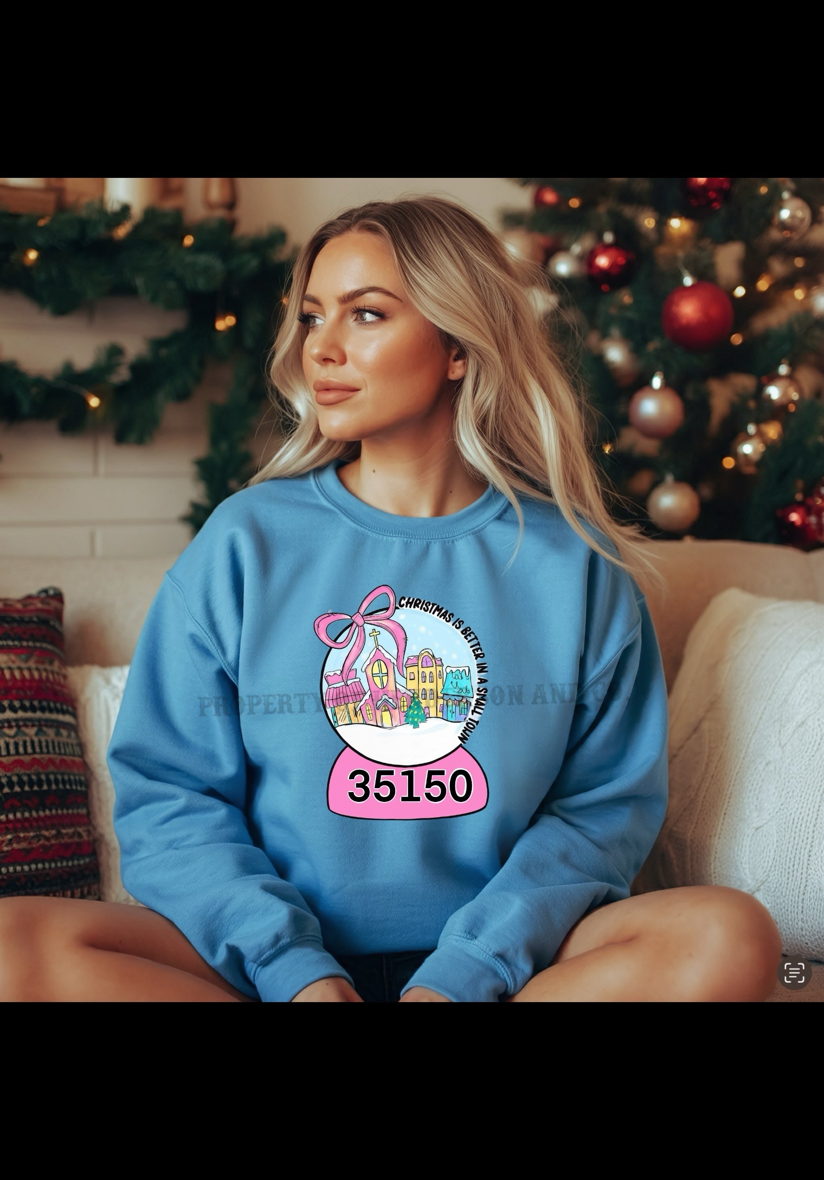 Christmas Zip Code Sweatshirt