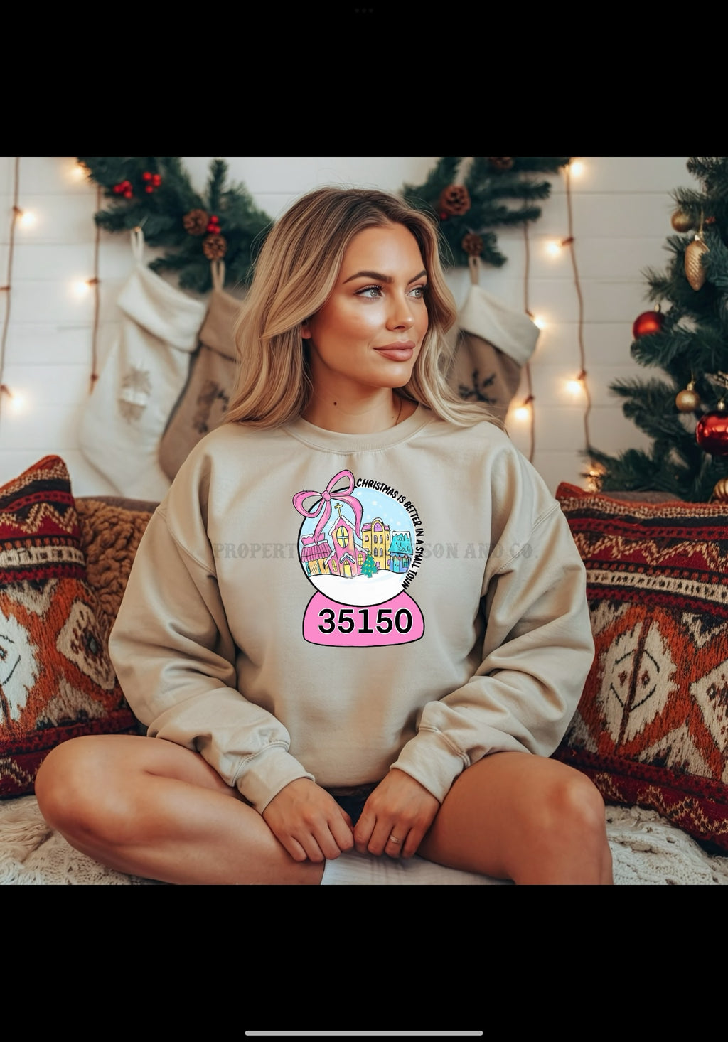 Christmas Zip Code Sweatshirt