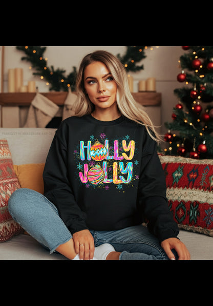 "Holly Jolly" Christmas Sweatshirt