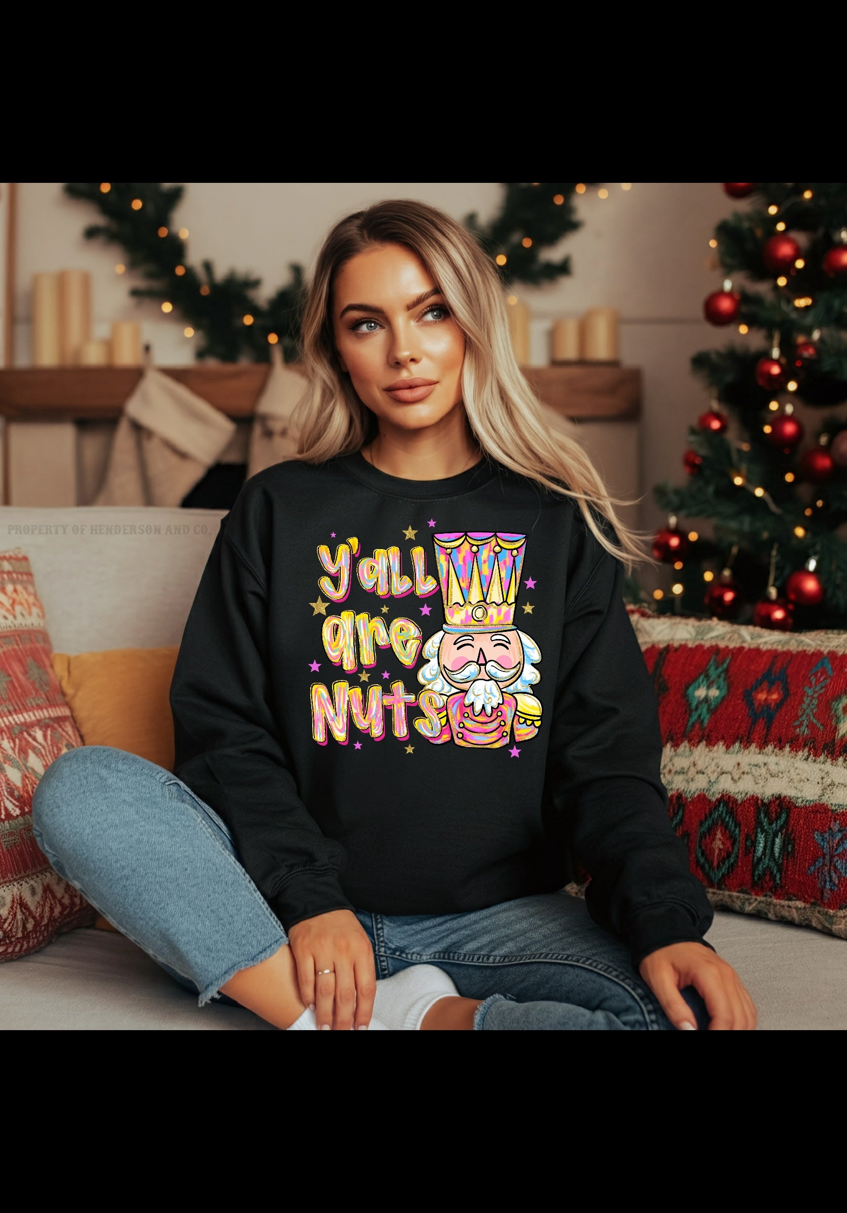 "Yall are nuts" Nutcracker sweatshirt