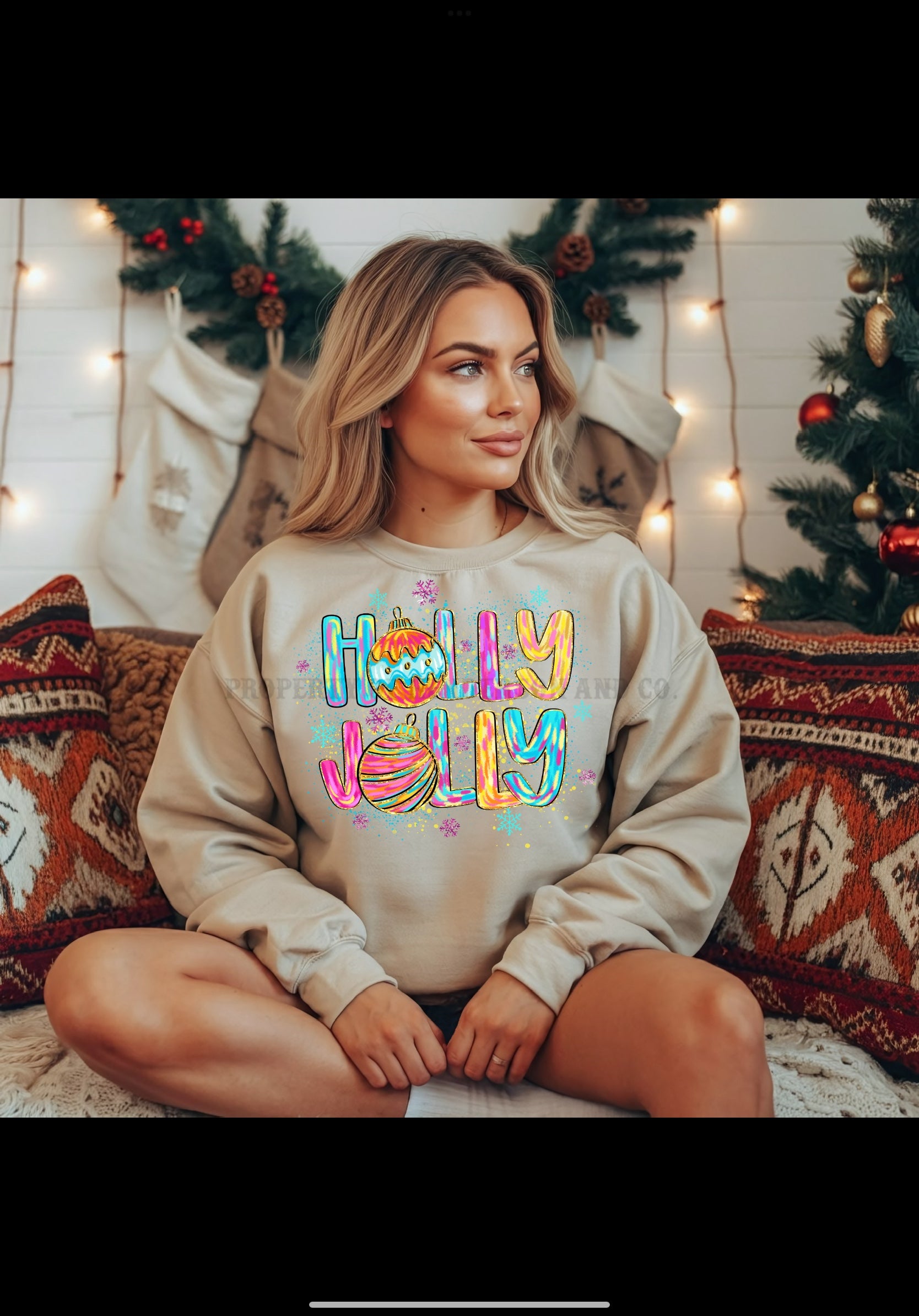 "Holly Jolly" Christmas Sweatshirt