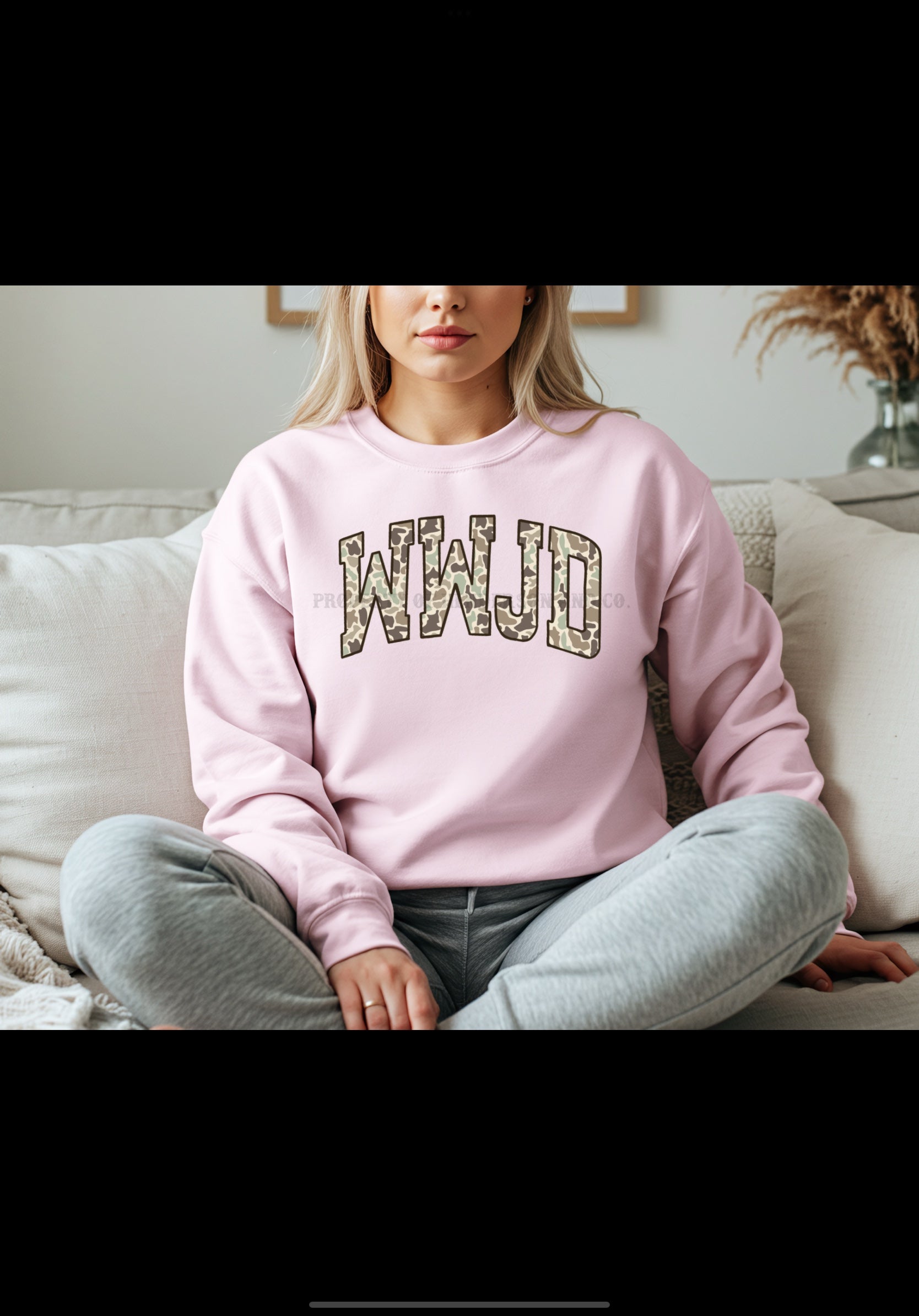 WWJD Camo Sweatshirt