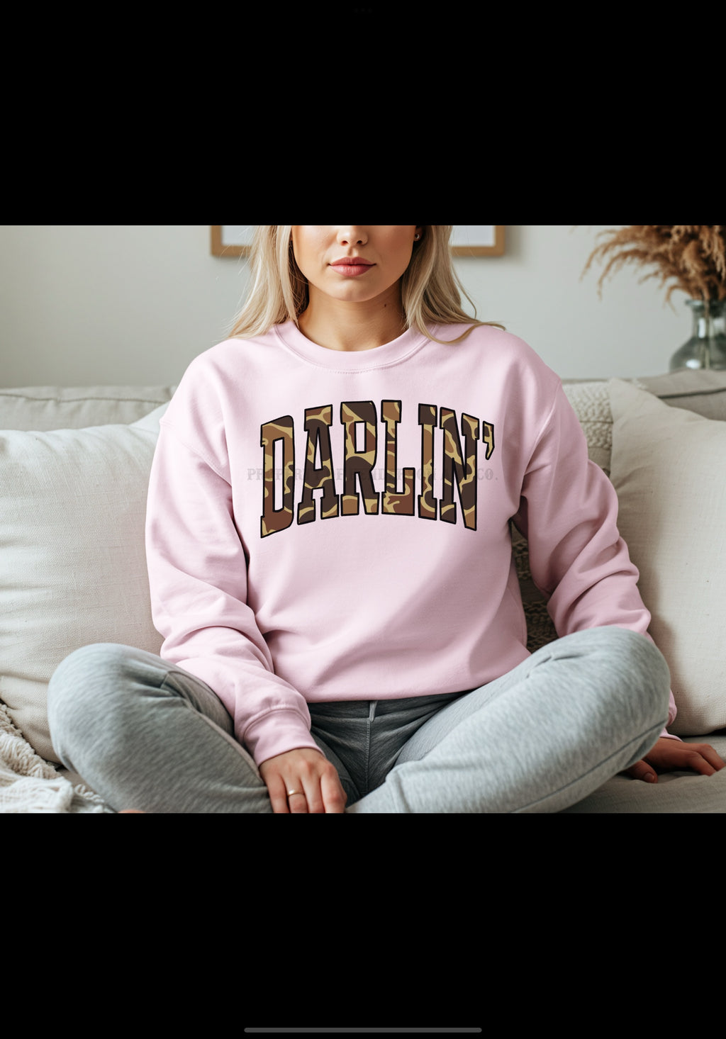 Darlin' Camo Sweatshirt