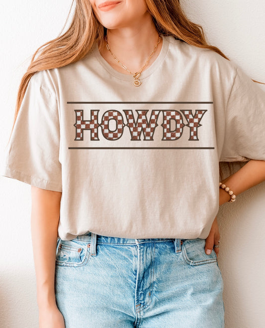 Shirt sleeve “Howdy”