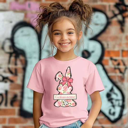Easter bunny custom name tshirt
