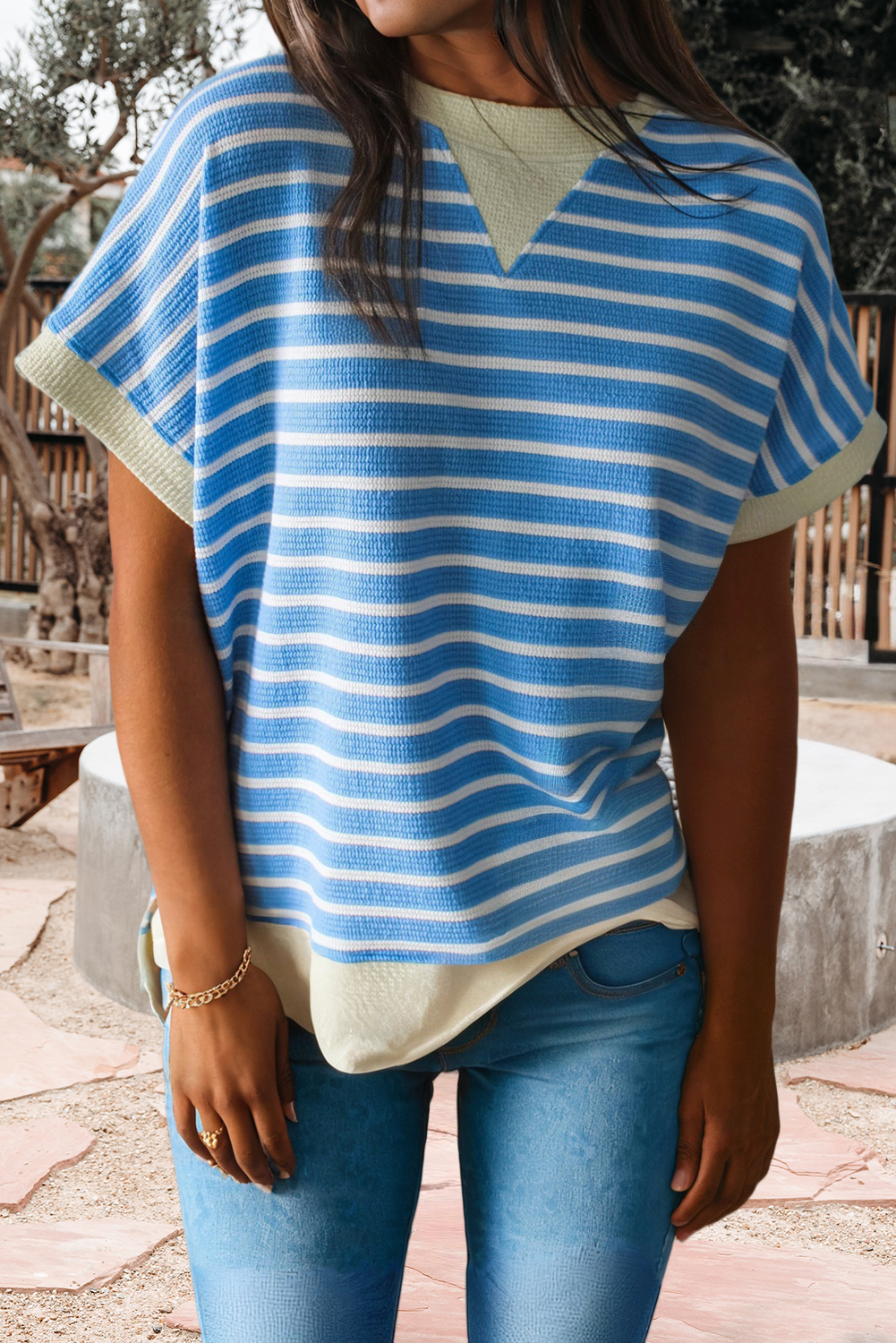 Stripe Short Sleeve