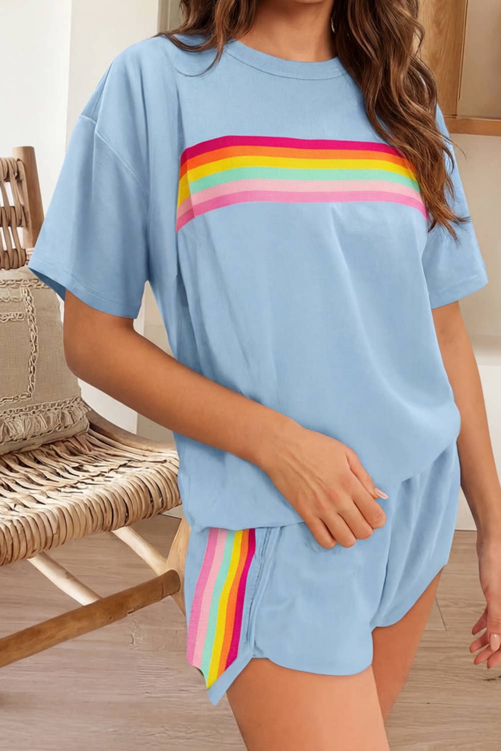 Vibrant Striped shorts
